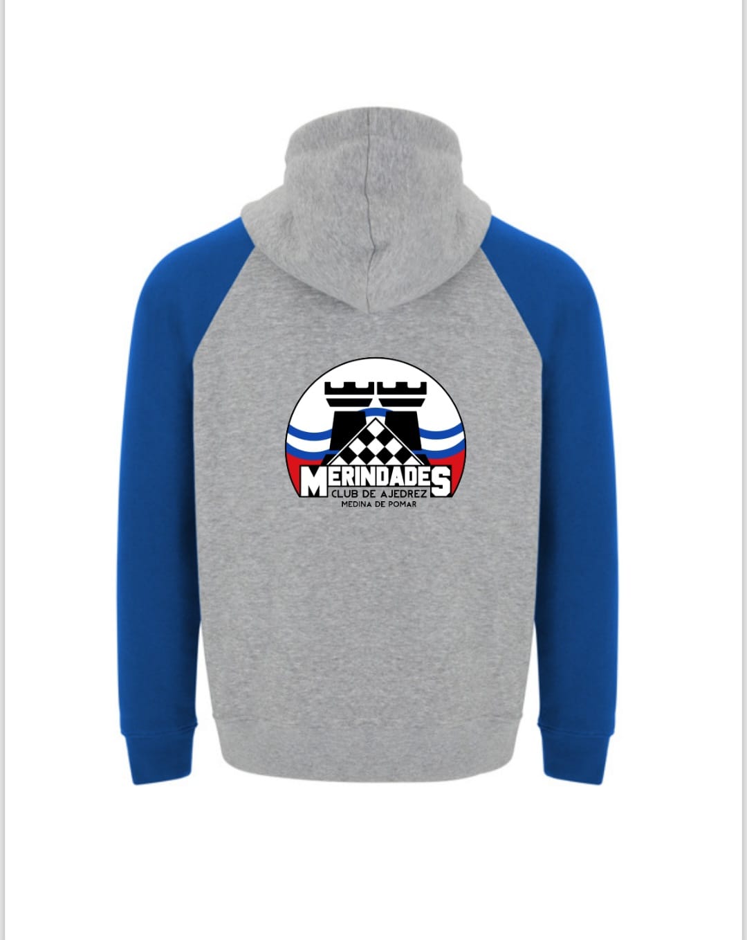 Sudadera oficial del club, vista trasera con escudo grande
